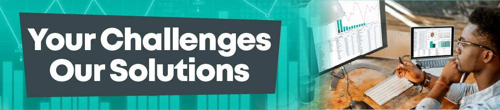 Your Challenges Our Solutions. This powerful BI tool for retail helps reduce inefficiencies banner